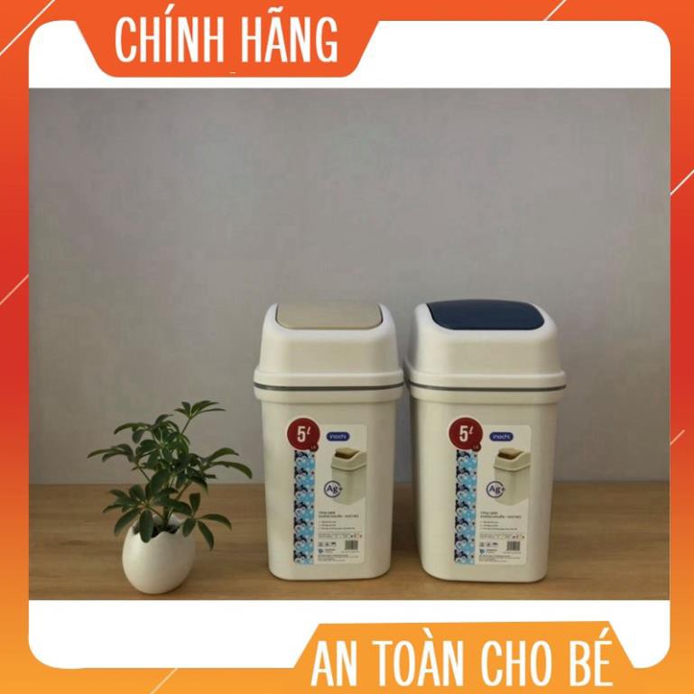 Thùng rác nắp lật Inochi 5L (tiêu chuẩn Nhật Bản)