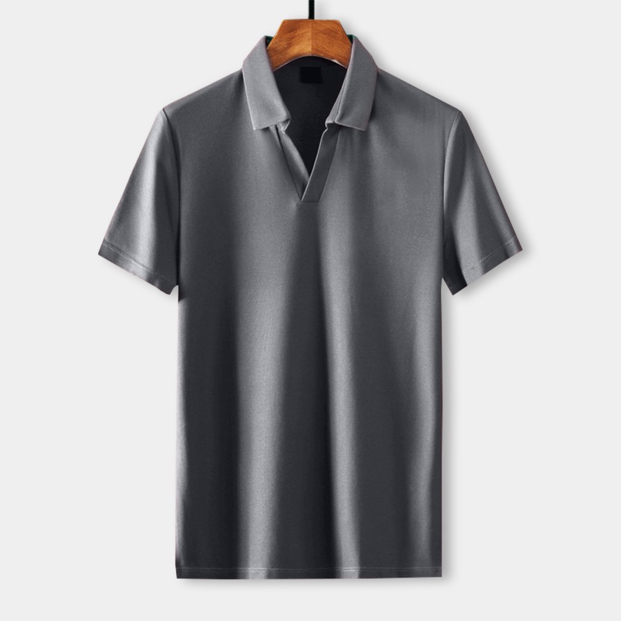 Áo Phông Nam Cổ V vải thun lạnh xuất xịn, chuẩn form - áo polo nam - áo phông nam có cổ - BOOLY | BigBuy360 - bigbuy360.vn