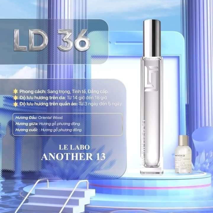 LD36 Nước Hoa Tinh Dầu Pháp Lelabo13 - LD PERFUME OIL 12ml Thơm lâu, Quyến Rũ, Đẳng cấp