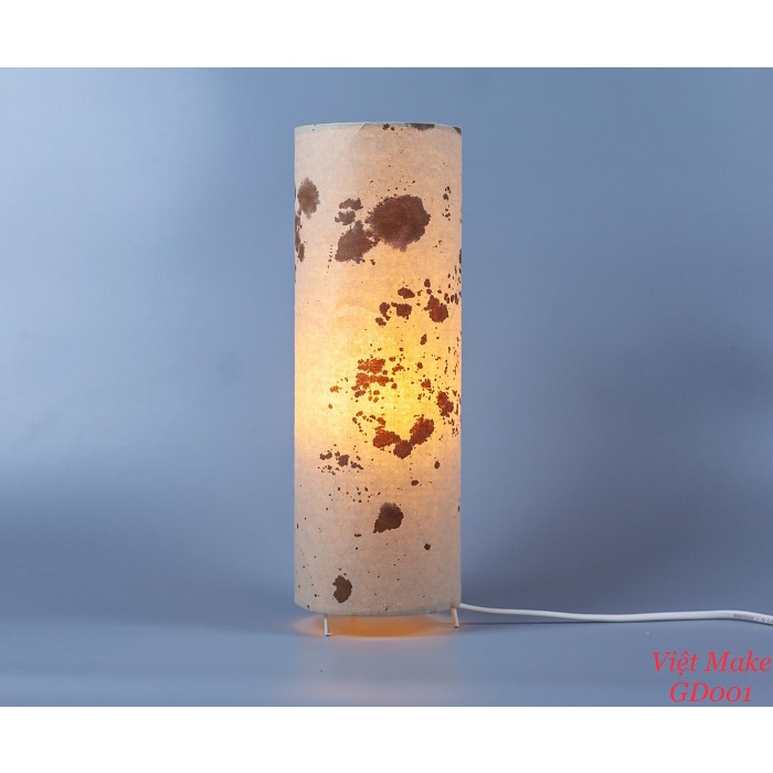 Đèn Bàn Chất Liệu Giấy Dó Nhuộm Củ Nâu Hình Trái Đất, Đồ Trang Trí Nhà Đẹp HL Lighitng