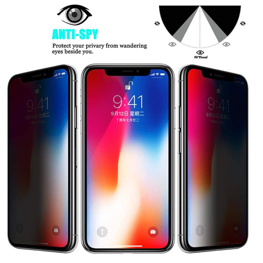 3 cái đầy đủ tốt nhất đầy đủ bảo mật kính cường lực cho iphone12 6s 7 8 x xs max xr iphone 11 pro chống gián điệp màn hình bảo vệ độ nét cao