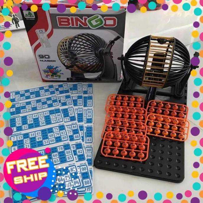 [XẢ HÀNG] BỘ LOTO BINGO 90 SỐ 48 GIẤY CHƠI