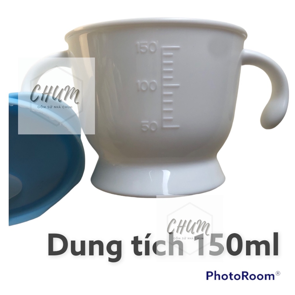 [Tặng cọ ống hút ] cốc tập uống cho bé 3 giai đoạn kichi-lachi C12