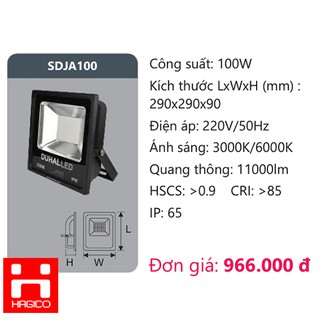 ĐÈN PHA LED DUHAL SDJD100 100W