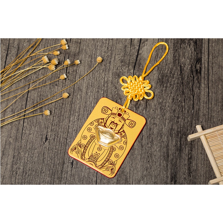 Bao Lì Xì Thần Tài Vàng TREO - Quà Tết Mừng Tuổi Tết [có dây treo]