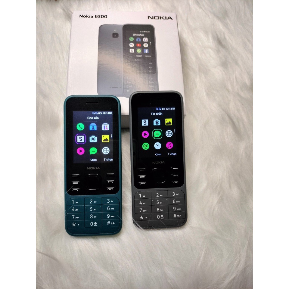 Điện Thoại Nokia 2 Sim Nokia 6300 Mẫu Mới Nhất 4g  Fullbox Bảo Hành 1 Đổi 1, Đủ Màu