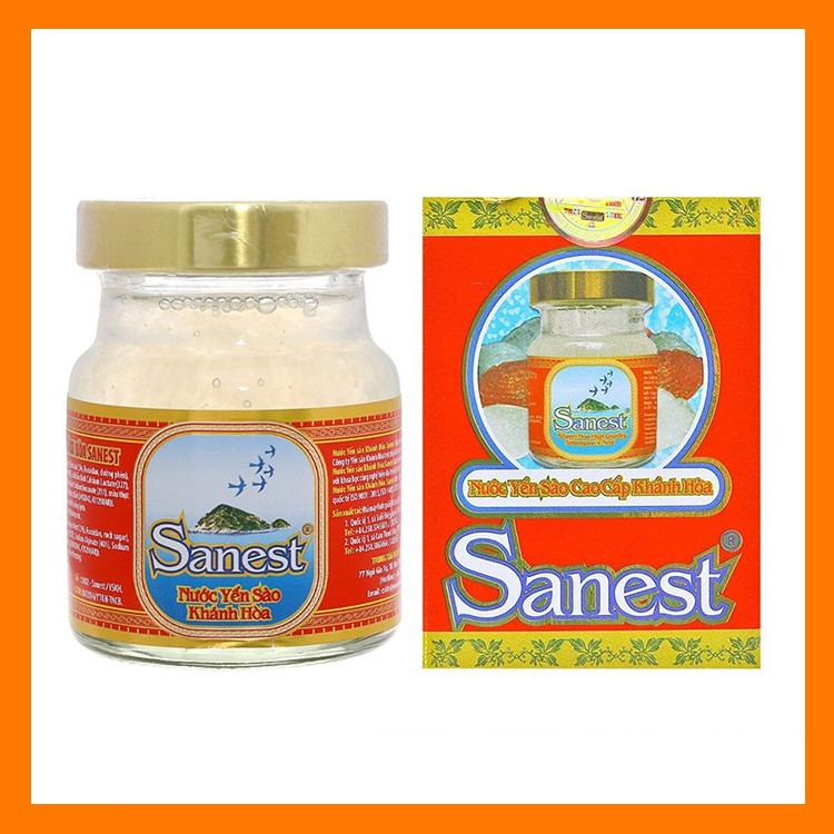 Nước Yến Sào Sanest Khánh Hòa Không Đường Và Có Đường, Hàng Sẵn, Date Mới (Lọ 70ml)