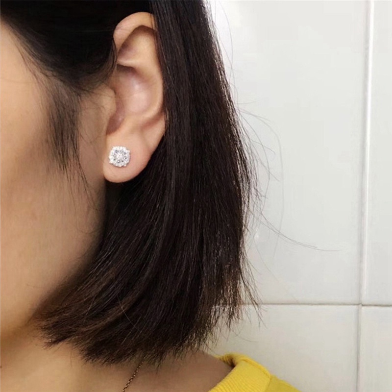 Đôi Khuyên Tai Đính Đá Thời Trang Cho Nữ