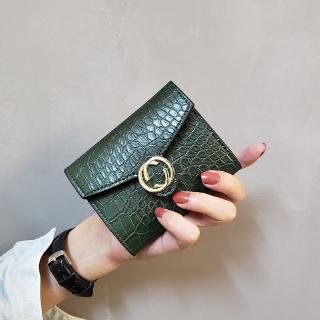 Cute little short female bag and small wallet, all-match crocodile leather wallet