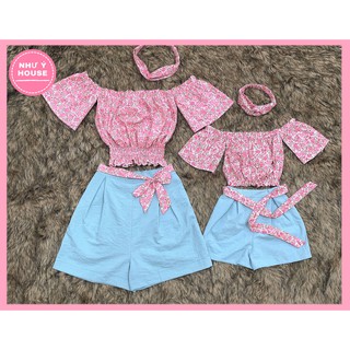 Thời Trang Trẻ Em💕𝑭𝑹𝑬𝑬𝑺𝑯𝑰𝑷💕NHƯ Ý HOUSE'S-Váy Bé Gái - Set Đồ Đôi Mẹ Và Bé Cực Dễ Thương Hàng Thiết Kế
