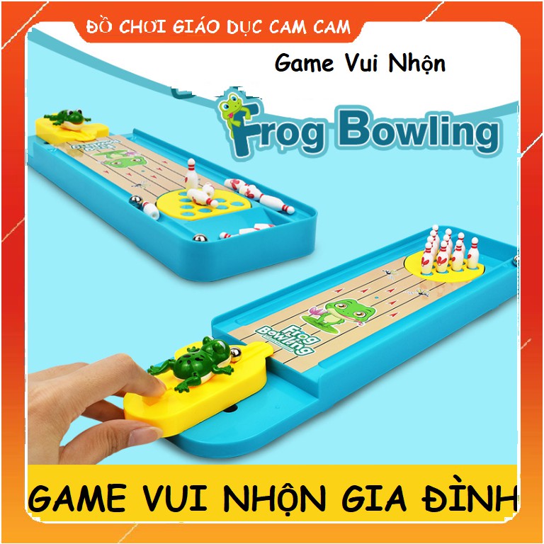 Bộ đồ chơi ⚡Ếch Bắn Bowling size to⚡ TRÒ CHƠI VUI NHỘN CHO BÉ VÀ CẢ GIA ĐÌNH thích hợp làm quà tặng cho bé