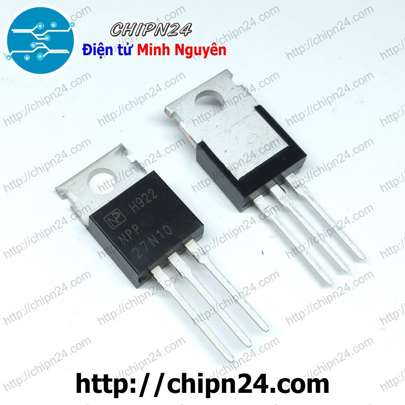 [1 CON] Mosfet 27N10 TO-220 27A 100V Kênh N (NPP27N10 NPP 27N10)