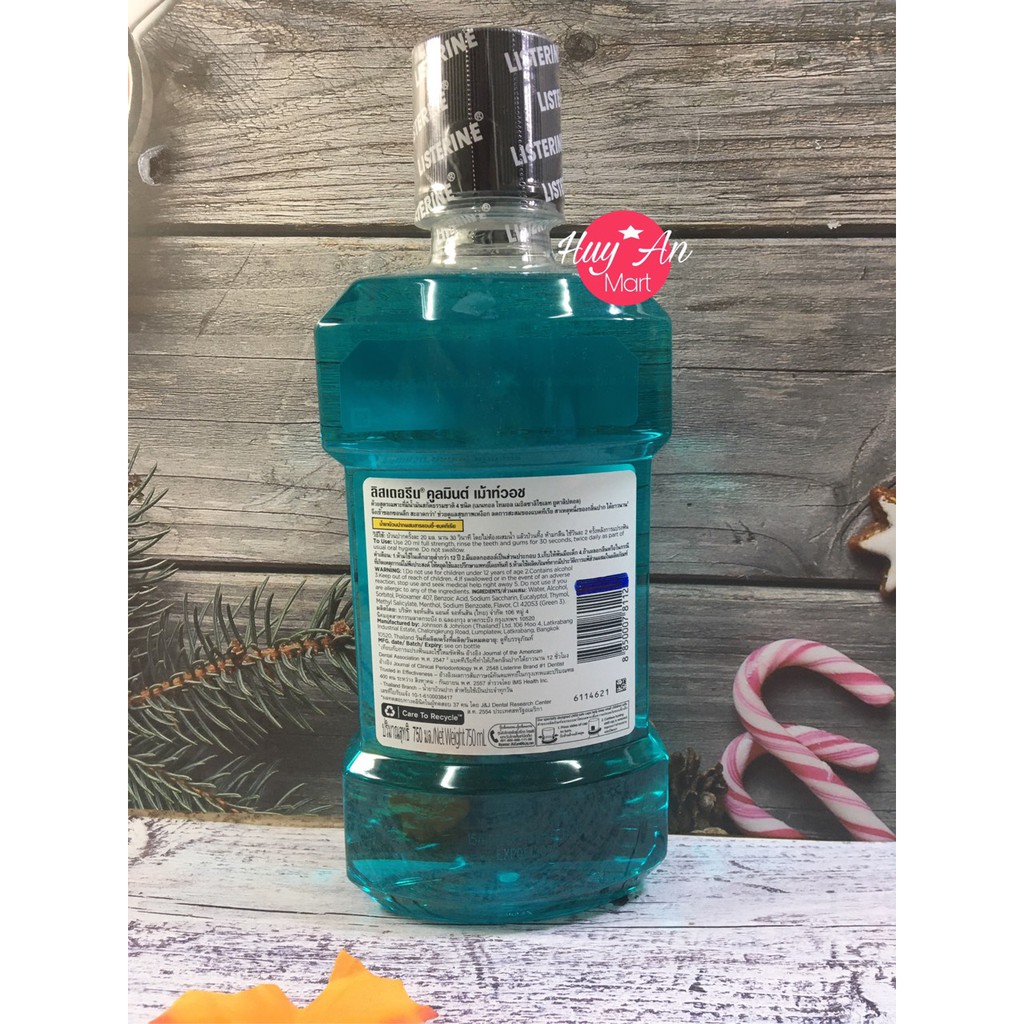 Nước súc miệng Listerine 750 ml Thái Lan THƠM MÁT, SẠCH SẼ