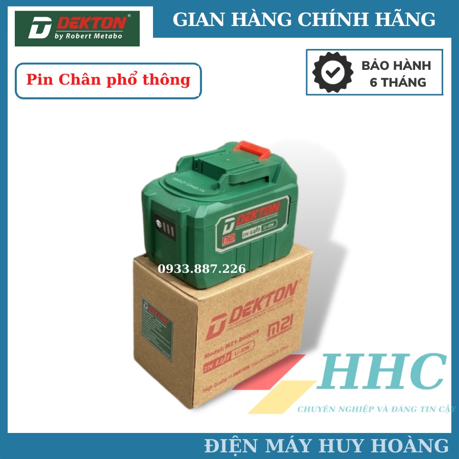 Pin Dekton 4A/6A Dòng Xã Cao. Chống Cháy Nổ/Chân Pin M21(MKT) Phổ Thông