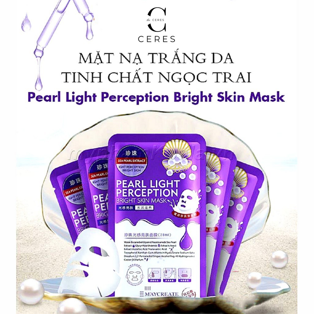 Mặt Nạ Giấy HA Maycreate Mask Dưỡng Ẩm Trắng Sáng Da 28ml