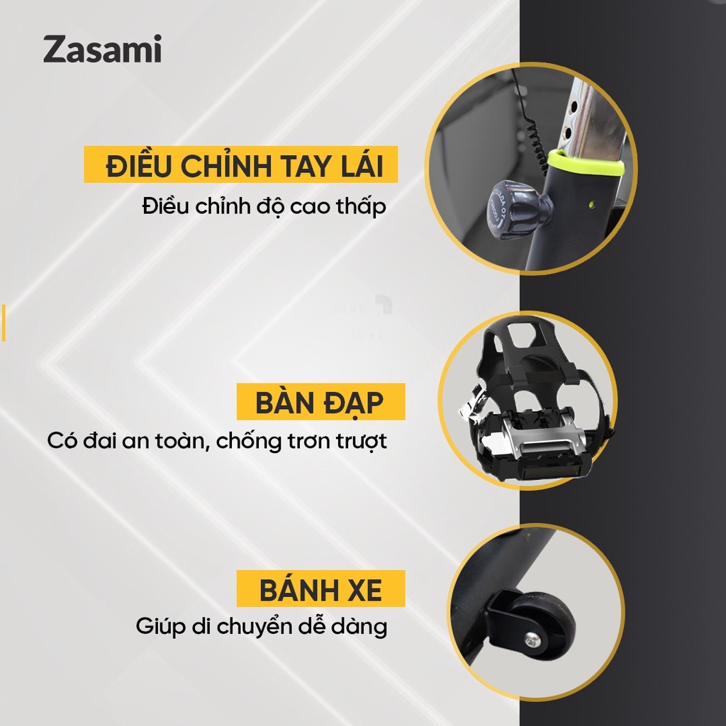 Xe Đạp Tập Thể Dục ZASAMI KZ-6417 Đa chức năng cao cấp bảo hành chính hãng 1 đổi 1 trong vòng 7 ngày