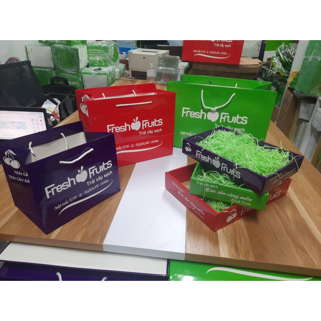 Túi Giấy Đựng Hoa Quả, Trái Cây Nhập Khẩu 1kg, 3kg, 5kg