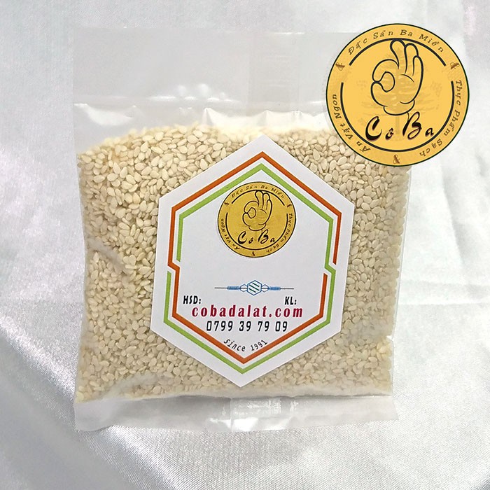 Mè sạch ( Vừng trắng) 40g siêu sạch - cô ba đà lạt