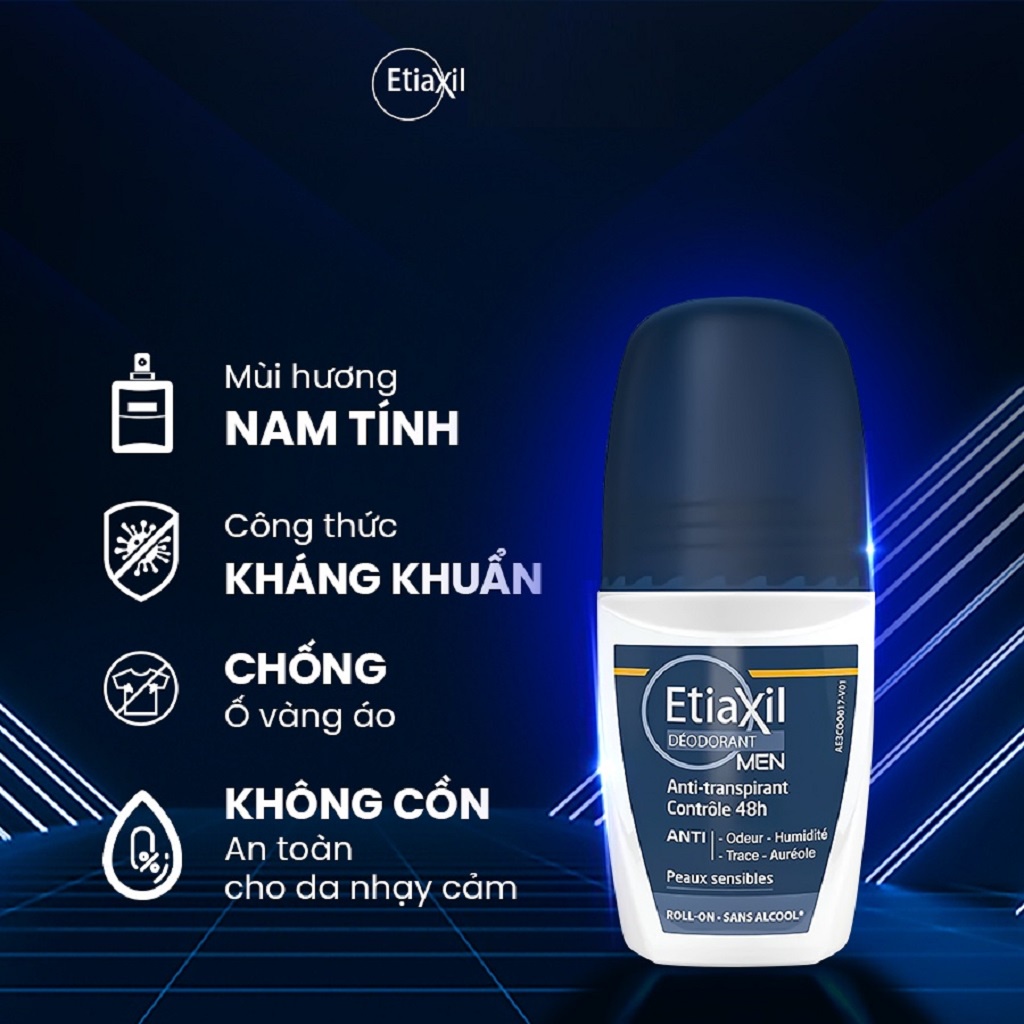 Lăn Khử Mùi Etiaxil Men 50ml