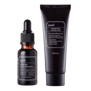 Combo Serum 20ml + Kem Dưỡng Phục Hồi Da Klairs Midnight Blue 60ml Mẫu Mới Nhập Khẩu