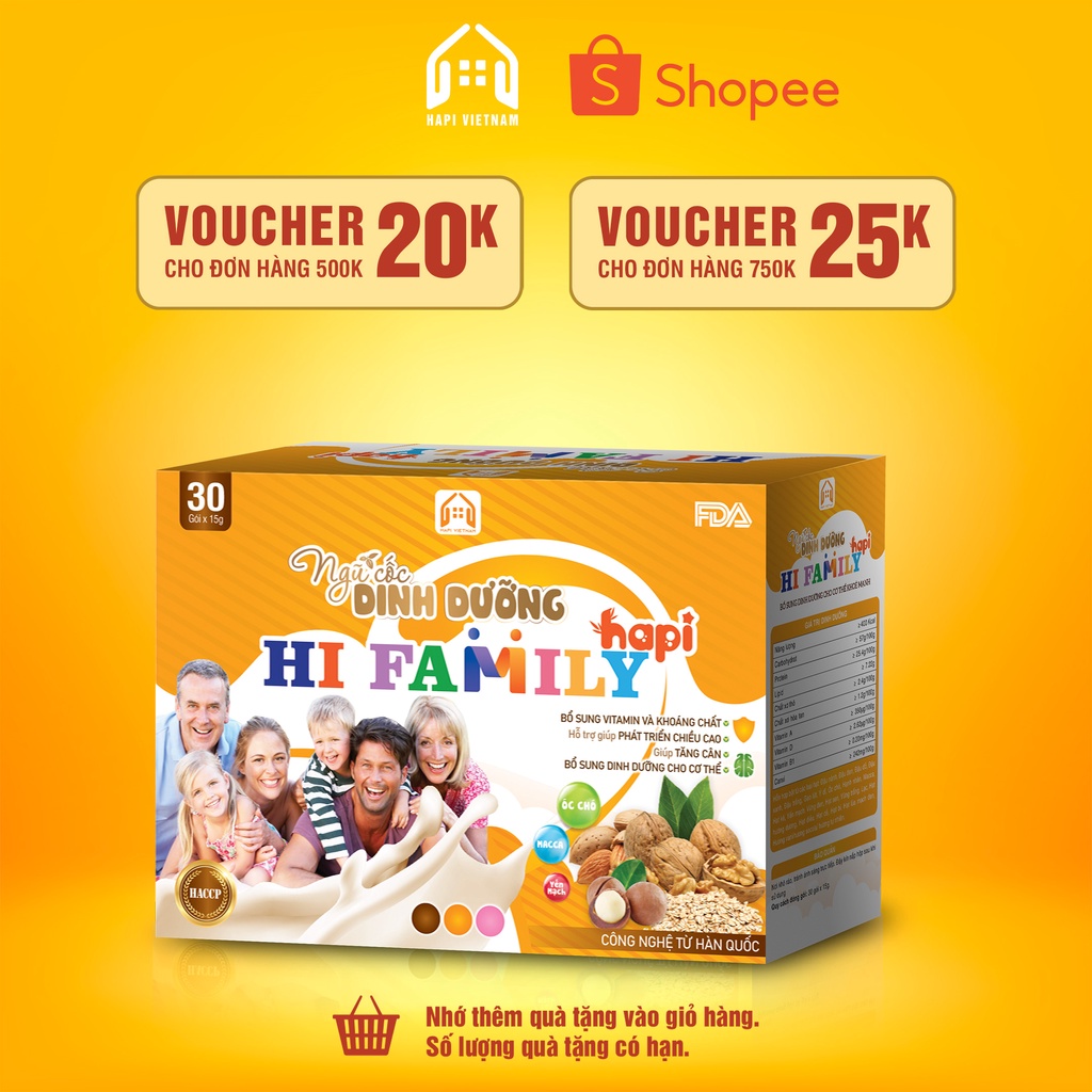 Ngũ Cốc Dinh Dưỡng Hi Family - Cho mẹ bầu,mẹ sau sinh và người lớn tuổi