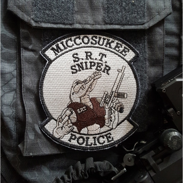 Patch chiến thuật Sniper Police dán ba lô_nón_áo