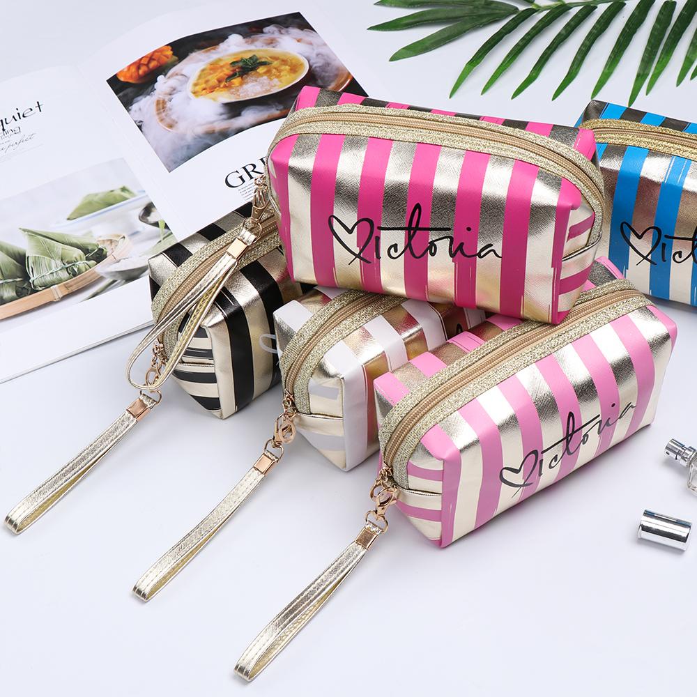 OCEANMAP Túi Đựng Đồ Trang Điểm Màu Laser Chống Thấm Nước Tiện Dụng Khi Đi Du Lịch Ốp