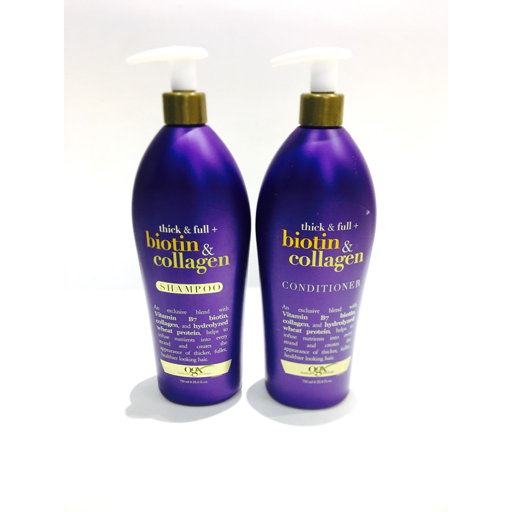 Dầu Gội Xả Biotin & Collagen 750ml