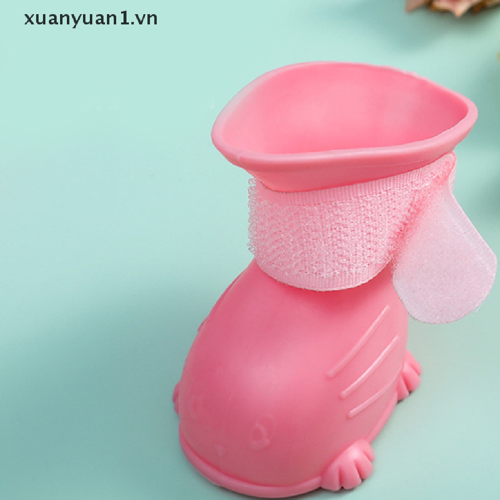 Set 4 Vỏ Bọc Giày Đi Mưa Chống Trượt Chống Thấm Nước Dành Cho Thú Cưng