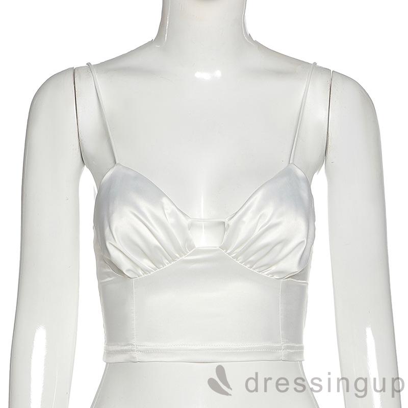 Áo Sát Nách Dây Mảnh Thiết Kế Cổ Chữ V Quyến Rũ Cho Nữ