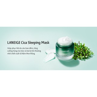 [Có sẵn - Đóng gói siêu tốc 30'] LANEIGE - Mặt Nạ Ngủ Laneige Cica Sleeping Mask Mini Size
