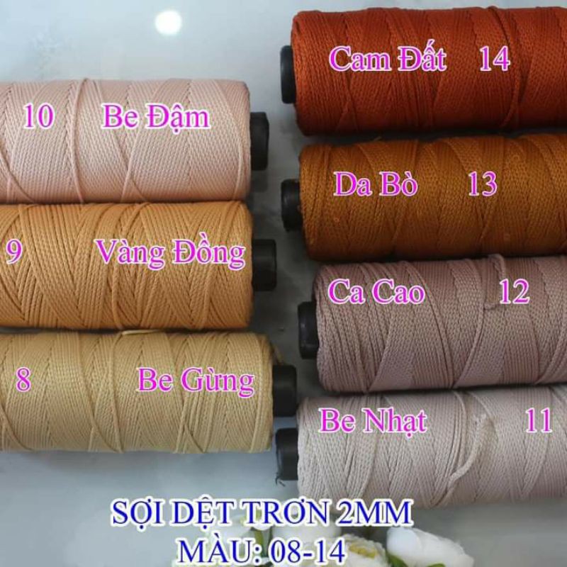 Sợi dệt cotton 125gr