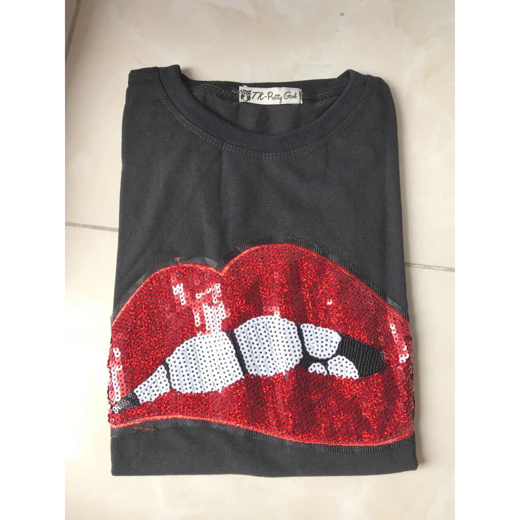 Áo thun kim sa nữ