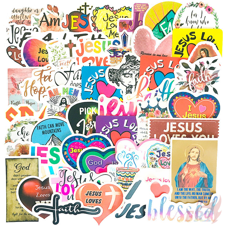 ❉ Jesus Christ Series 03 Stickers ❉ 50Pcs/Set DIY Fashion Waterproof Doodle Decals Stickers