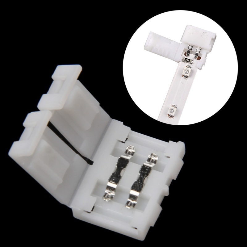 Bộ Chuyển Đổi PCB 8mm 2 Pin Cho Dây Đèn LED Không Hàn 3528 SMD