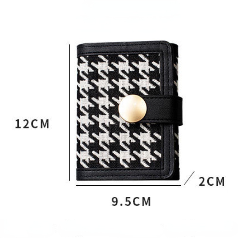 Ví Da Mini Cầm Tay Thiết Kế 3 Ngăn Đựng Thẻ Tiện Lợi Cho Nữ