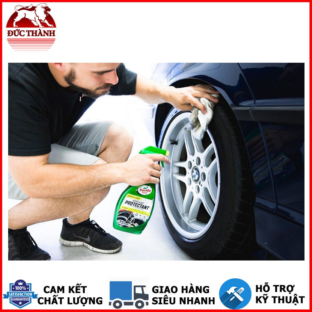 CHAI XỊT BẢO DƯỠNG VÀ BẢO VỆ BỀ MẶT NHỰA TAP LÔ XE - PLASTIC, VINYL, CAO SU TURTLE WAX INSIDE &amp; OUT PROTECTANT 50655 680