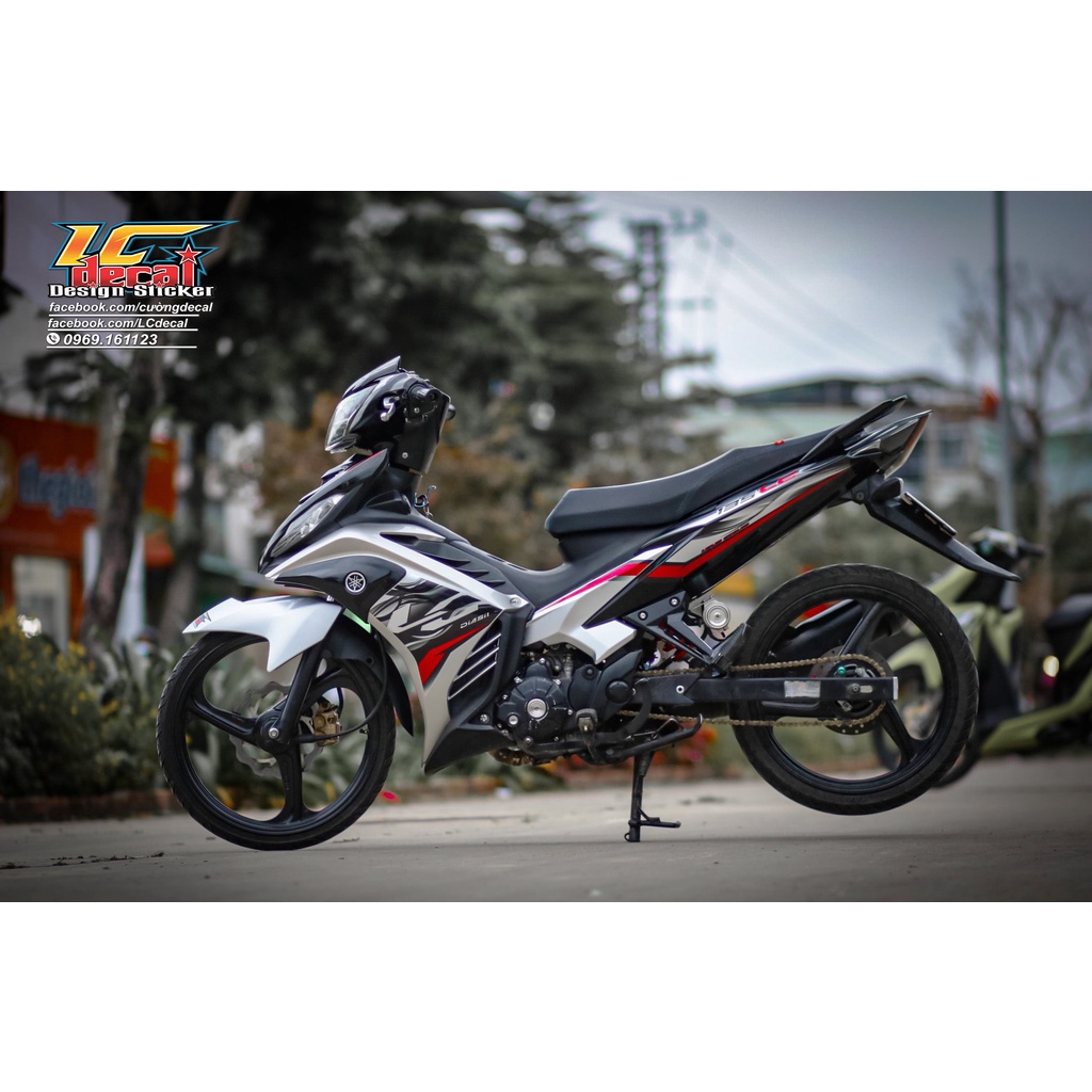Tem rời exciter 135 lc bạc đỏ đen v7
