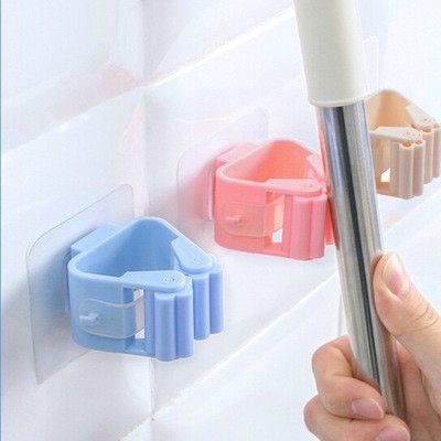 Móc Kẹp Dán Tường Giữ Cây Lau Nhà, Treo Chổi, Kẹp Dán Tường Treo Chổi Nhiều Màu, Với Miếng Dán Siêu Chắc. Kingler 4028