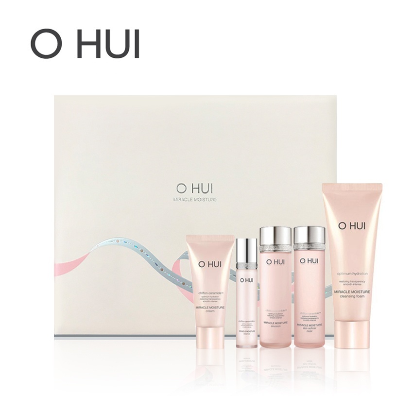 Bộ dưỡng ẩm trắng hồng Ohui Miracle Moisture Special Set 8 sản phẩm - Bộ Ohui Hồng Ohui