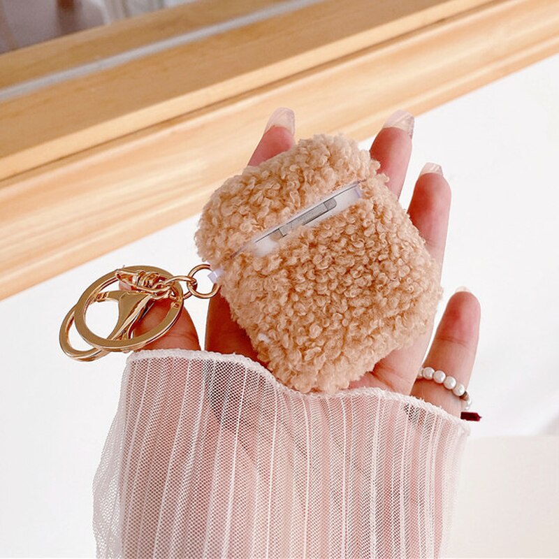 Vỏ bảo vệ hộp sạc tai nghe Airpods 1 2 Pro hình gấu bông dễ thương