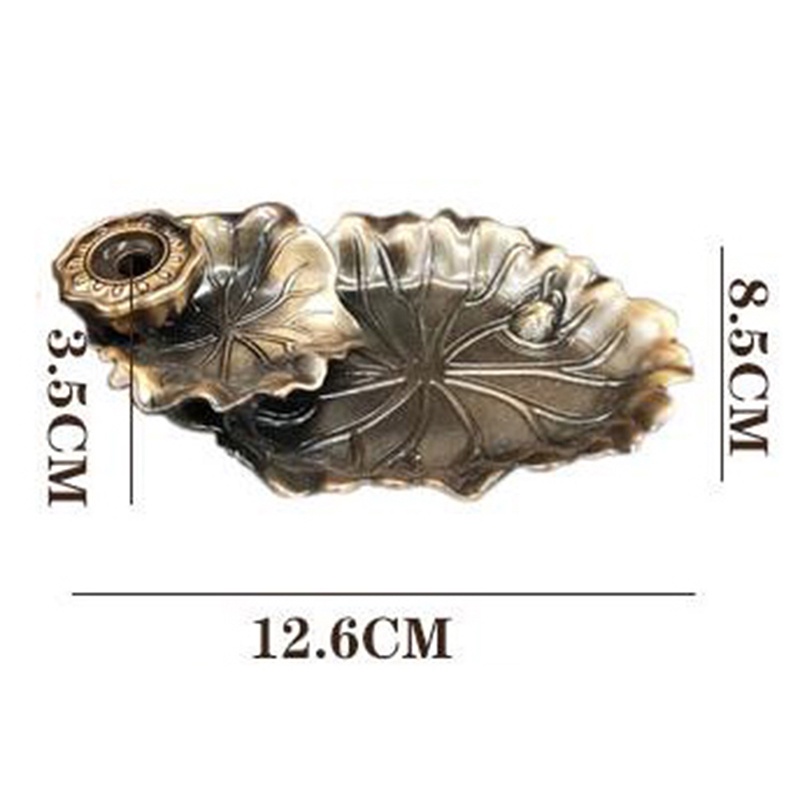 ### Đế Đốt Trầm Hương Hình Lá Sen Trang Trí Phòng Khách