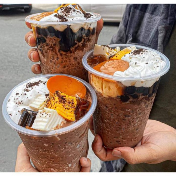 Milo dầm 𝑭𝒓𝒆𝒆𝒔𝒉𝒊𝒑 SET milo dầm trân châu đường đen, ca cao siêu ngon làm tại nhà