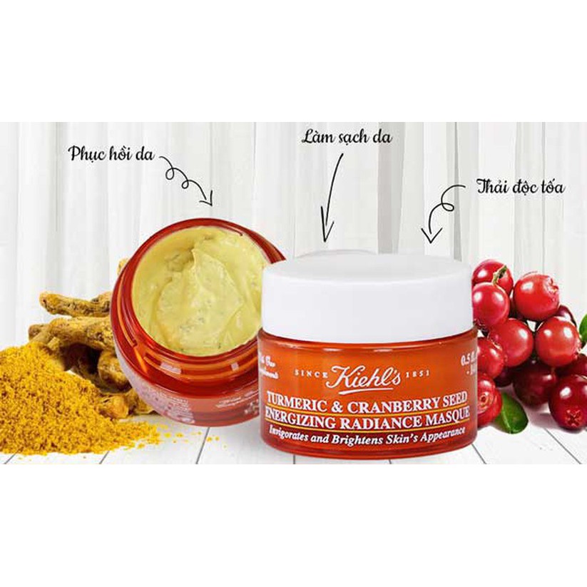 [KIEHL'S] Mặt Nạ Làm Sáng, Mờ Thâm Nám Chiết Xuất Nghệ Kiehls 14ml | Thế Giới Skin Care