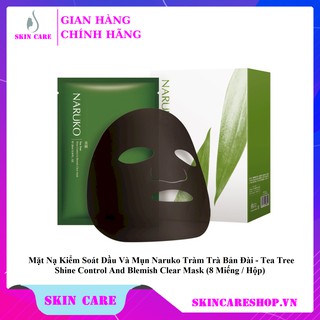 Mặt Nạ Kiểm Soát Dầu Và Mụn Naruko Tràm Trà - Tea Tree Shine Control And Blemish Clear Mask