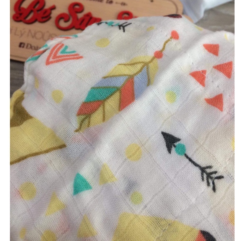 Khăn aden sợi tre siêu mềm min mẫu túi lưới cho bé trai bé gái