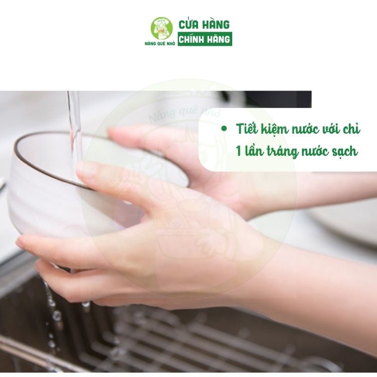 Nước Rửa Chén Hữu Cơ Fuwa 3e Hương Dứa Sạch Nhanh Tiết Kiêm Nước, An Toàn Cho Cả Gia Đình