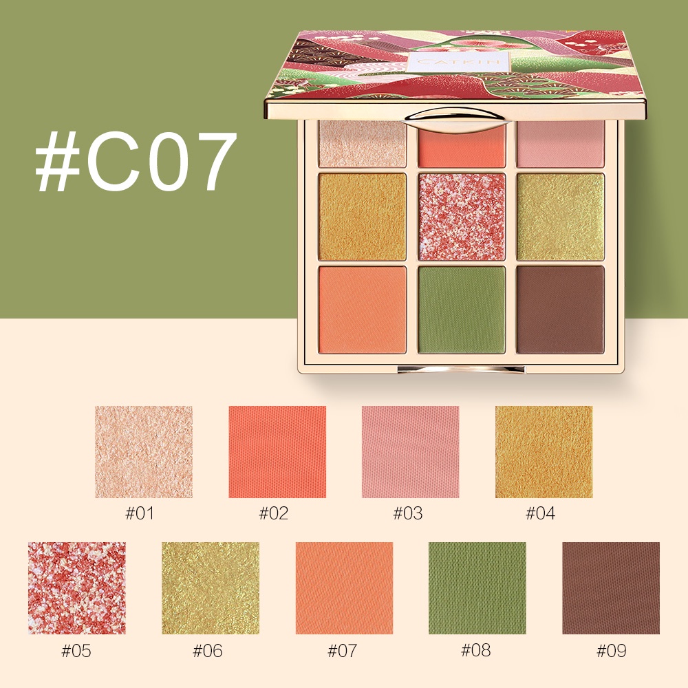 Bảng phấn mắt CATKIN 9 màu 14.4g chuyên dụng cho nhiều phong cách trang điểm | BigBuy360 - bigbuy360.vn