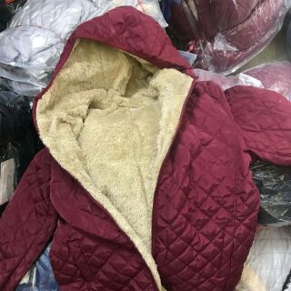 Áo phao trần trám lót lông