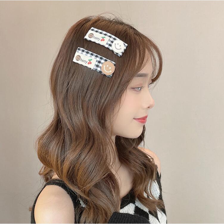 Kẹp Tóc Họa Tiết Hoạt Hình Dễ Thương Phong Cách Hàn Quốc